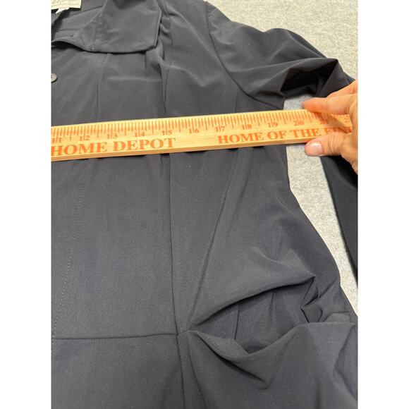 Spirithouse cotton & silk button down long black shirt size M - Picture 8 of 8